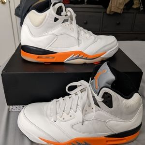 AIR JORDAN 5 RETRO "SHATTERED BACKBOARD" DC1060 100 Men's Size 10 Sail / Orange